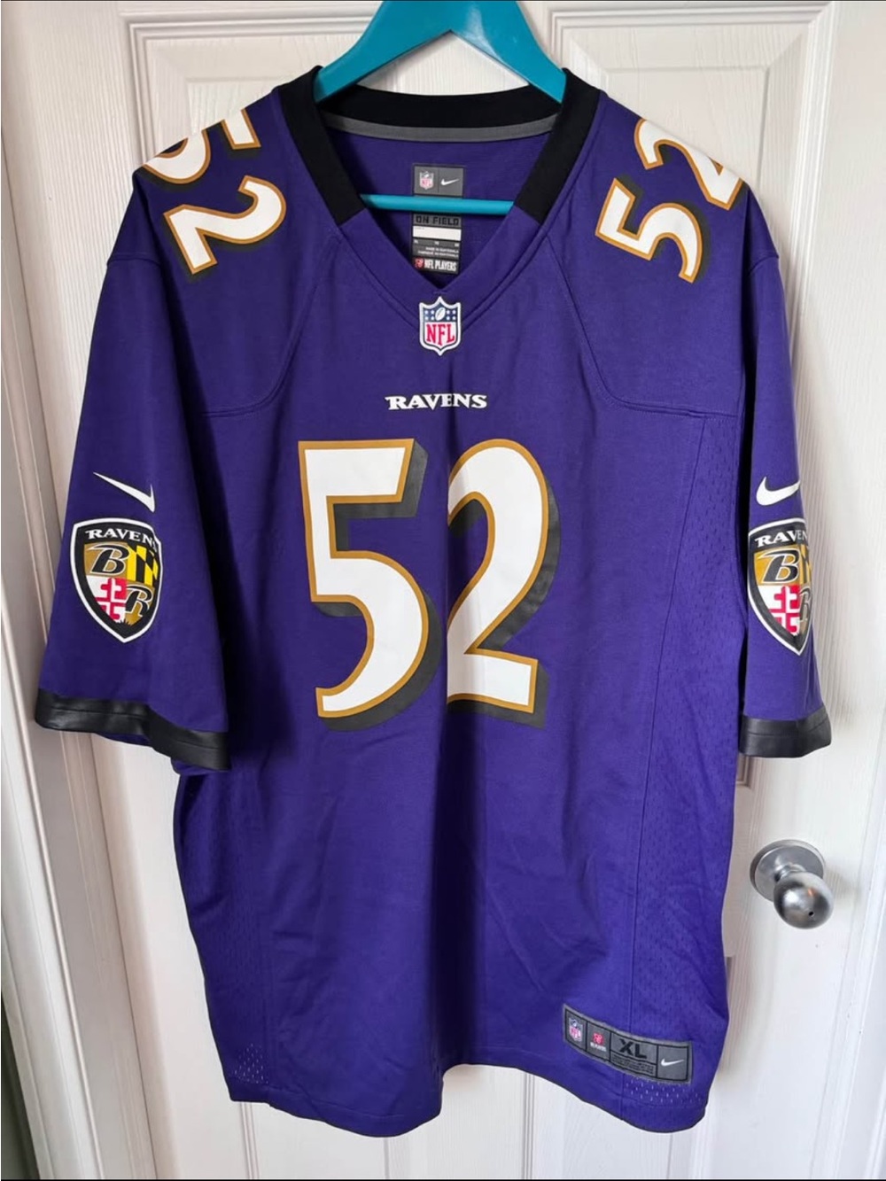 Nike NFL On-Field Baltimore Ravens Ray Lewis NFL Football Jersey Like New